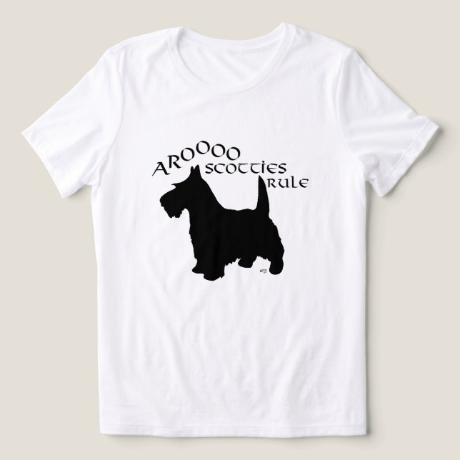 Camiseta Triblenda Terrier Escocés (Diseño delantero )