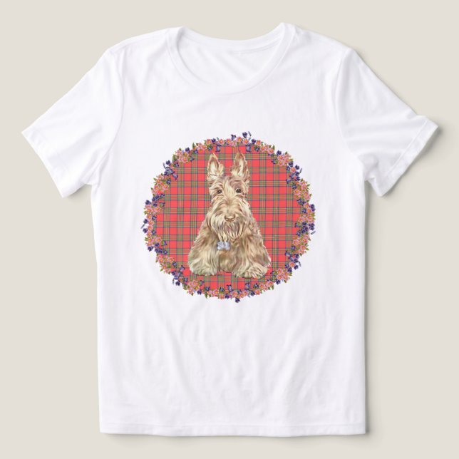 Camiseta Triblenda Terrier Escocés (Diseño delantero )