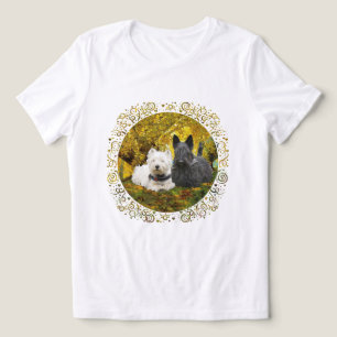 Camiseta Triblenda Terrier escocés con westie