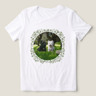 Camiseta Triblenda Terrier escocés con westie