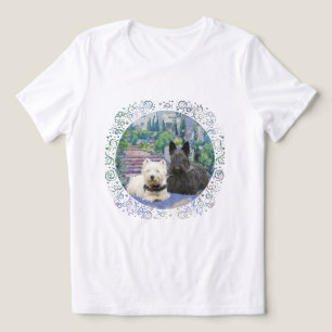 Camiseta Triblenda Terrier escocés con Westie