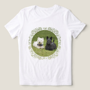 Camiseta Triblenda Terrier escocés con Westie
