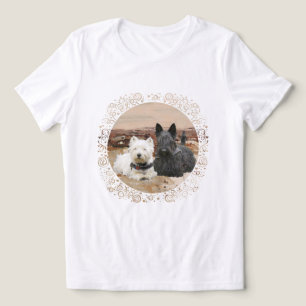 Camiseta Triblenda Terrier escocés con Westie