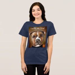 CAMISETA TRIBLENDA TERRIER STAFFORDSHIRE AMERICANO 