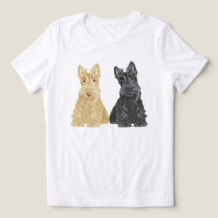 Camiseta Triblenda Terriers Escoceses Wheaten y Negros