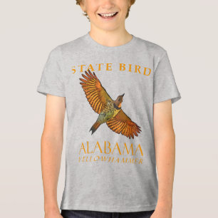 Camiseta Triblenda Territorio de Alabama Pájaro De Yellowhammer