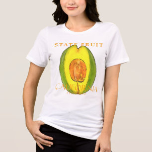 Camiseta Triblenda Territorio de California Fruta El Aguacate