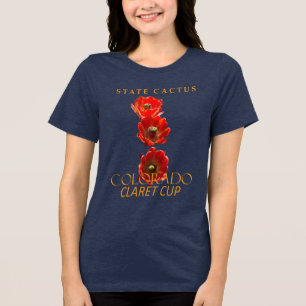 Camiseta Triblenda Territorio de Colorado Cactus La Copa de Clarete