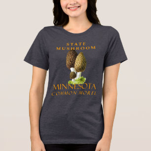Camiseta Triblenda Territorio de Minnesota Hongo La Morel Común