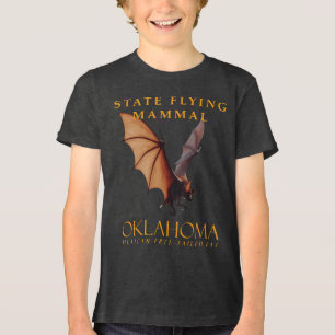 Camiseta Triblenda Territorio de Oklahoma Mamífero Volador El Murciél