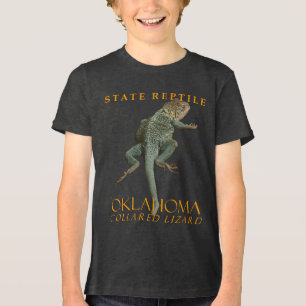Camiseta Triblenda Territorio de Oklahoma Reptile El Lizard Collarado