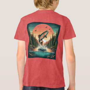 Camiseta Triblenda Terrorista, naturaleza de trucha personalizada