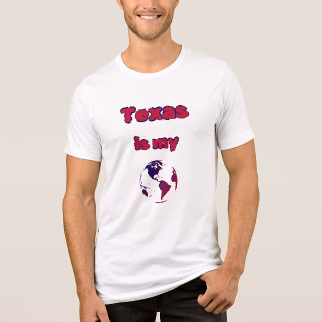 Camiseta Triblenda TEXAS ,Bella+Canvas Traglomeración Triple (Anverso)