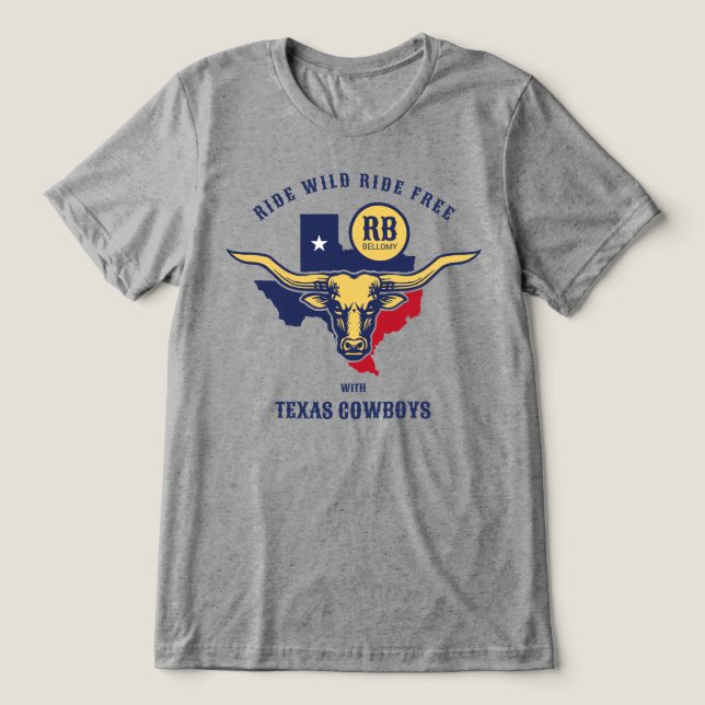 Camiseta Triblenda Texas Longhorn (Diseño delantero )