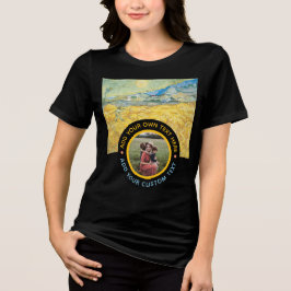 Camiseta Triblenda Texto de foto personalizado - Aniversario de la Fi
