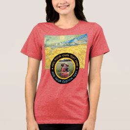 Camiseta Triblenda Texto de foto personalizado - Aniversario de la Fi