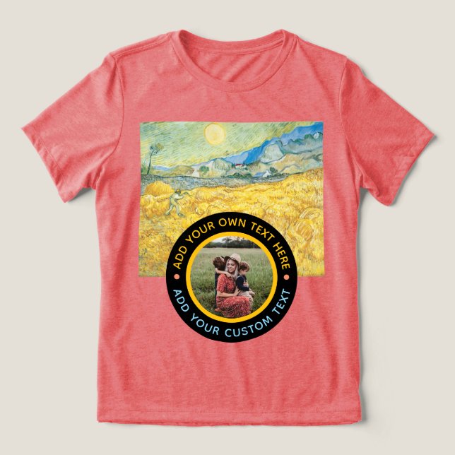 Camiseta Triblenda Texto de foto personalizado - Aniversario de la Fi (Diseño delantero )