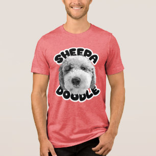 Camiseta Triblenda texto de sheepadoodle feliz