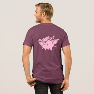 Camiseta Triblenda Texto personalizado cerdos voladores