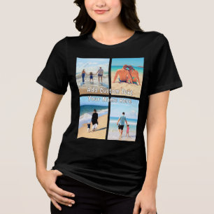 Camiseta Triblenda Texto personalizado y collage de fotos