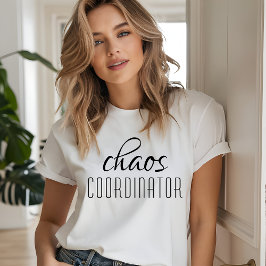 Camiseta Triblenda Texto tipográfico del Coordinador del caos