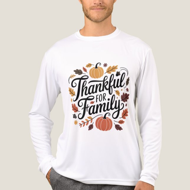 Camiseta Triblenda Thankful Christmas 2025 Family Gift T-Shirt (Anverso )