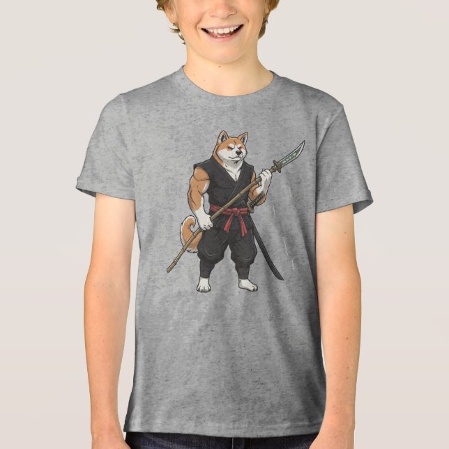 Camiseta Triblenda The adventure of the Akita gladiator dog  (Anverso)