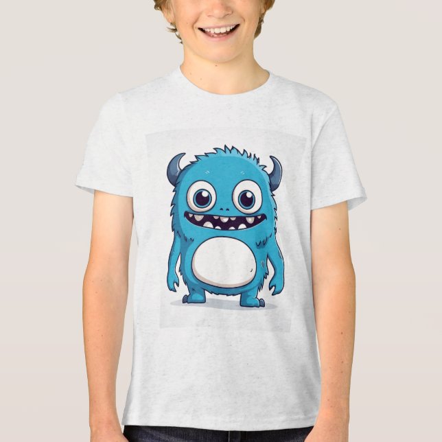 Camiseta Triblenda The blue Monster is protecting you (Anverso)