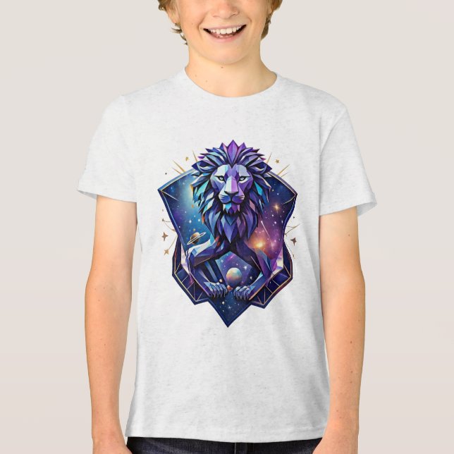Camiseta Triblenda The Cosmic Geometric Lion (Anverso)