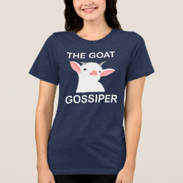 Camiseta Triblenda The Goat Gossiper Funny Goat Illustration