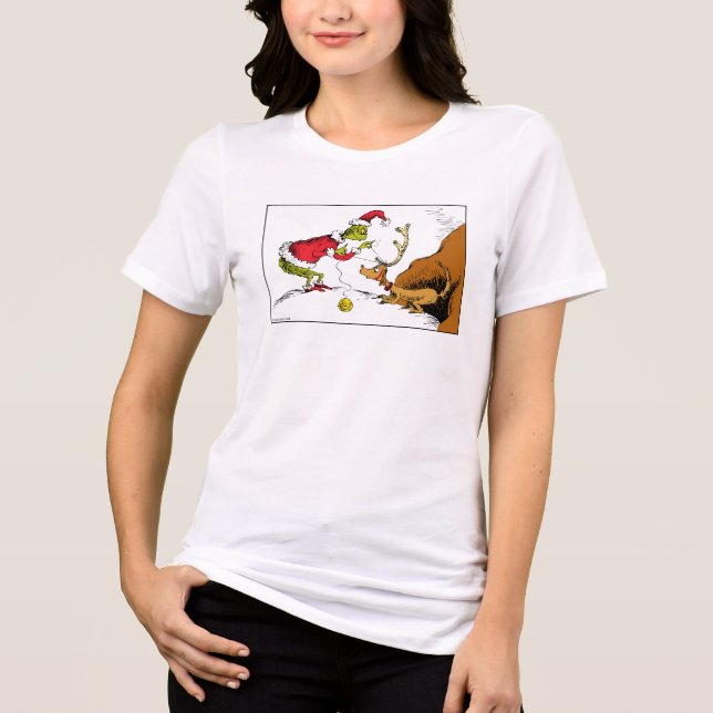Camiseta Triblenda The Grinch Prepares Max the Reindeer (Anverso)
