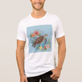 Camiseta Triblenda The illustration of a sea turtle