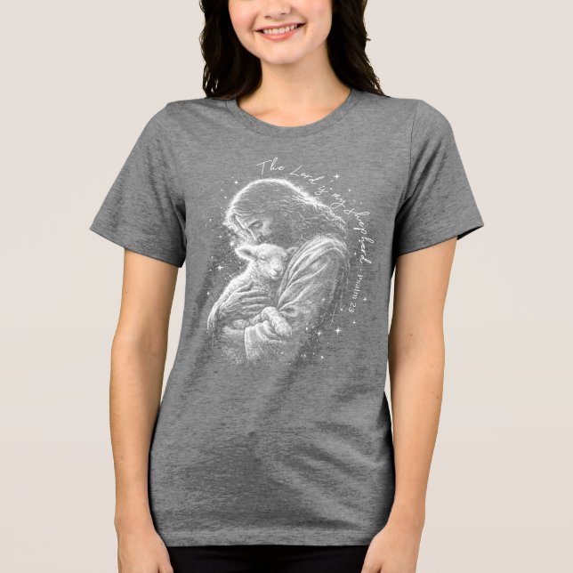 Camiseta Triblenda The Lord is my Shepard. Psalm 23. (Anverso)