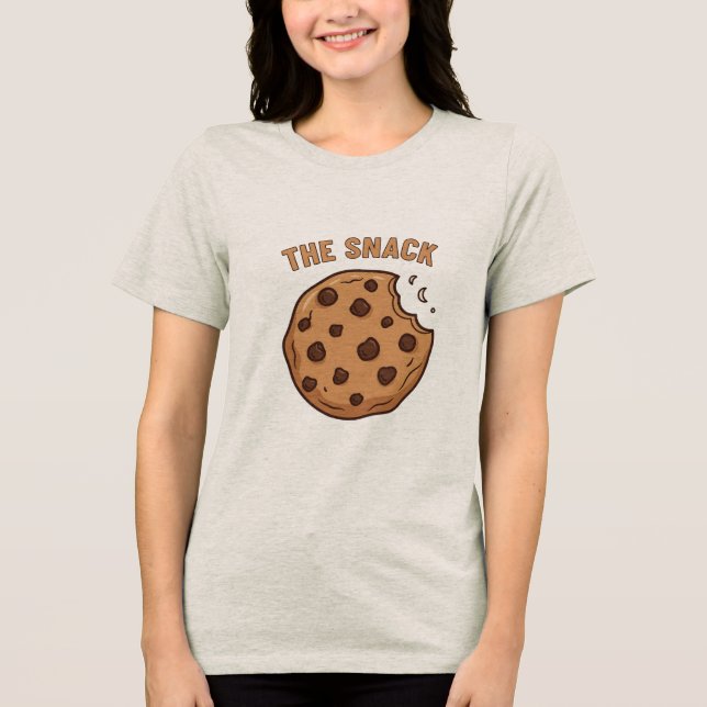Camiseta Triblenda The Snack Chocolate Chip Cookie Matching Couple (Anverso)