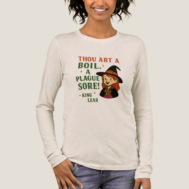 Camiseta Triblenda "Thou art a boil, a plague sore!" — King Lear (Anverso)