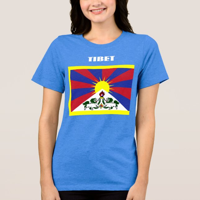 Camiseta Triblenda TIBET Personalizable Especial Turístico Azul (Anverso)