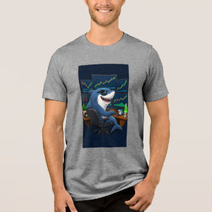 Camiseta Triblenda Tiburón de Wall Street.