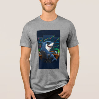 Camiseta Triblenda Tiburón de Wall Street.