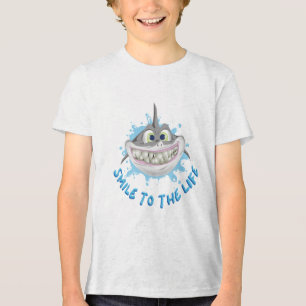 Camiseta Triblenda Tiburón sonriente al estilo personalizado - Sonríe