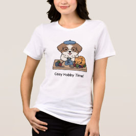 Camiseta Triblenda Tiempo de pasatiempo acogedor Arte de tejer para p