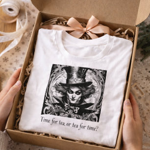 Camiseta Triblenda ¿Tiempo para el té o el té por el tiempo? Mad Hatt