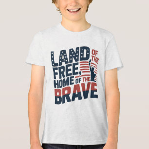 Camiseta Triblenda Tierra de los libres, hogar de los valientes - 4 d