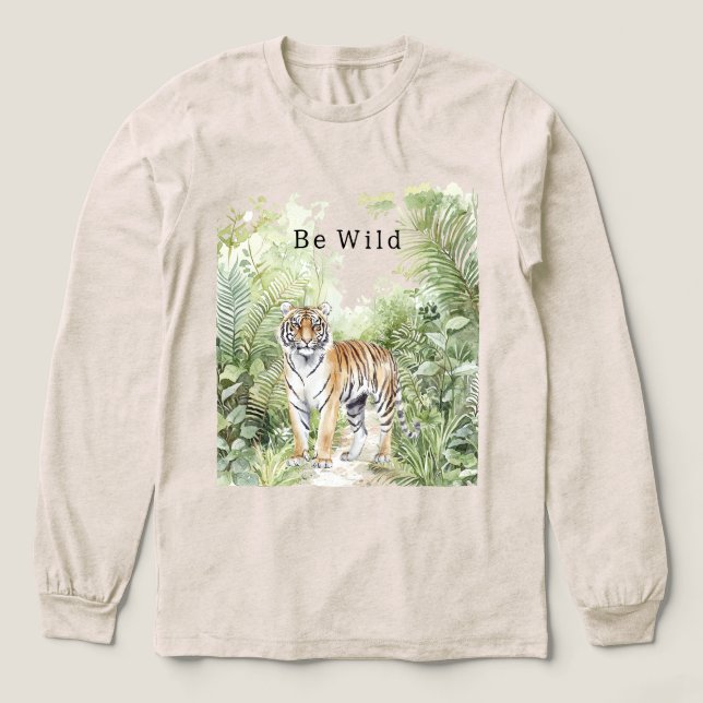 Camiseta Triblenda Tiger Jungle Be Wild (Diseño traserp)