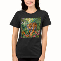 Tigre de Bengala Jungla de Bambú Vibrante