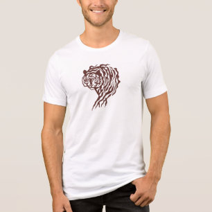Camiseta Triblenda Tigre feroz - Desata Tu Tee Lado Salvaje