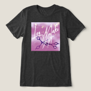 Camiseta Triblenda Tijeras para hacer arte sutil sappho, wlw, Lez