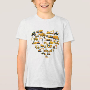 Camiseta Triblenda Tipo de extravagante de construcción Bulldozer Val