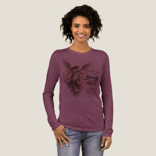 Camiseta Triblenda Tipografía Angelical Inspiradora Esperanza Mujeres