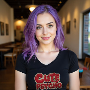 Camiseta Triblenda Tipografía audaz del psicopio lindo