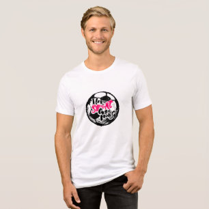 Camiseta Triblenda Tipografía de Campeones de Deportes que Amo
